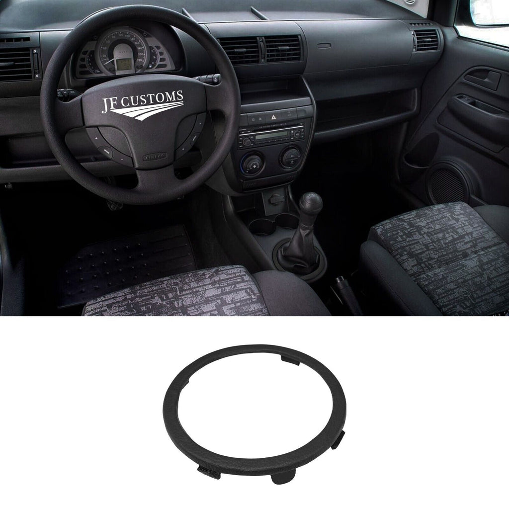 FITS VW VOLKSWAGEN FOX 05-12 BLACK LEATHER GEAR SURROUND + FRAME CUSTOM NEW