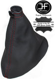RED STICH CHARCOAL GREY LEATHER HANDBRAKE GAITER FOR RENAULT LAGUNA MK2 01-07