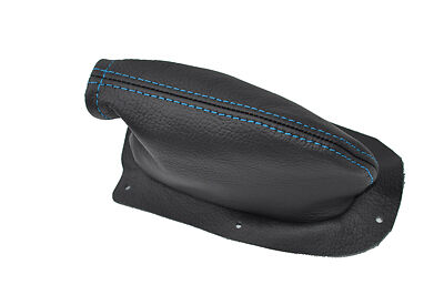 FITS FORD ANGLIA 105E HANDBRAKE GAITER LEATHER blue stitch CUSTOM NEW MADE IN UK