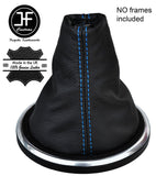 BLUE STITCH LEATHER GEAR STICK GAITER FITS FORD FIESTA MK6 FUSION 2002-2008