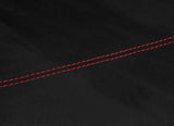 RED STITCH CONSOLE TRIM LUXE SUEDE COVER FOR MITSUBISHI LANCER EVO 7 8 9