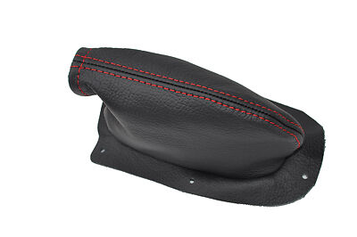FITS FORD ANGLIA 105E HANDBRAKE GAITER LEATHER red stitch CUSTOM NEW MADE IN UK