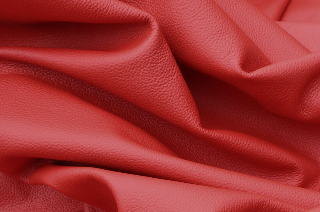 LARGE DARK RED LEATHER FULL 40 SQ FT HIDE QUALITY TOP GRAIN GENUINE LEATHER