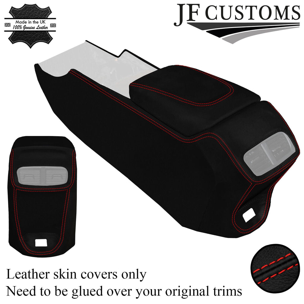 RED STITCH LEATHER FULL CENTRE CONSOLE COVER FOR VAUXHALL INSIGNIA MK2 17-21