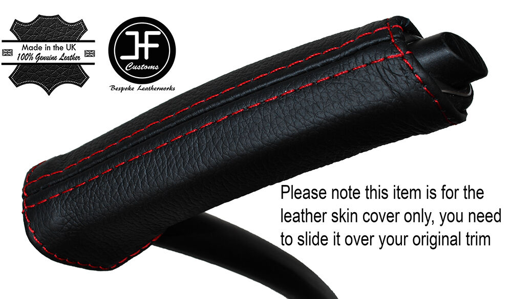 RED STITCH HANDBRAKE HANDLE LEATHER COVER FITS FORD GRAND C MAX C-MAX 11-15