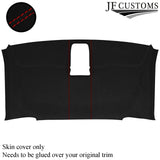 FOR VW T6 TRANSPORTER RED STITCH LEATHER & SUEDE TOP INTERIOR RECOVERY KIT