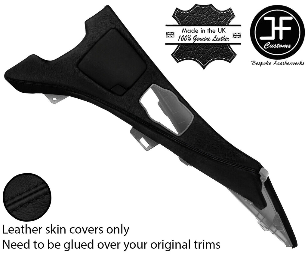 BLACK  STITCH CENTRE CONSOLE SURROUND LEATHER COVER FOR BMW 6 F12 F13 F06 11-18