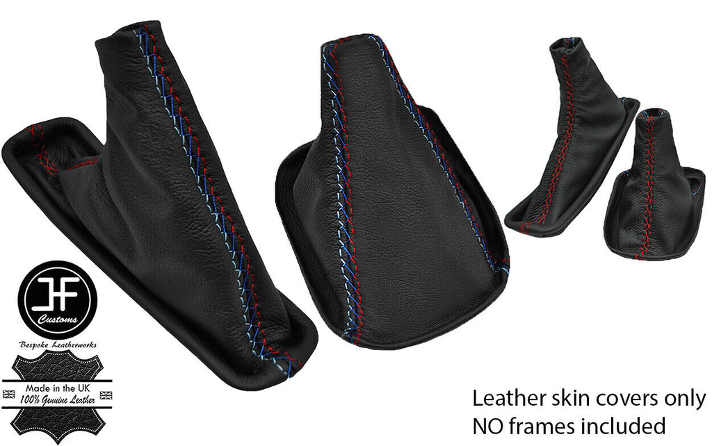 RED STITCH MPOWER LEATHER GEAR & HANDBRAKE GAITER FITS BMW 8 SERIES E31 90-99
