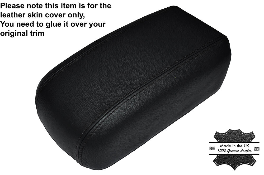 BLACK STITCHING LEATHER ARMREST SKIN COVER FITS HYUNDAI I30 i30 2007-2011