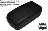 BLACK STITCHING LEATHER ARMREST SKIN COVER FITS HYUNDAI I30 i30 2007-2011