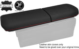 RED STITCHING DUAL ARMREST LID REAL LEATHER COVERS FITS HONDA NSX 1990-2005
