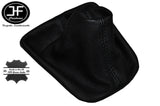 BLACK STITCHING MANUAL LEATHER GEAR GAITER FITS VW PASSAT B6 2005-2013