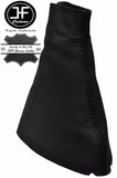 BLACK STITCHING REAL LEATHER MANUAL GEAR GAITER FITS RENAULT CLIO 2001-2004