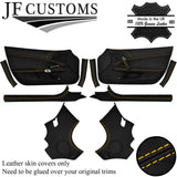 YELLOW STITCH LEATHER COVERS FOR CORVETTE C6 05-13 FULL INTERIOR RECOVERY KIT