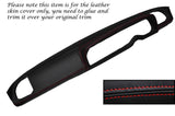 RED STITCHING DASH DASHBOARD LEATHER SKIN COVER FITS FIAT 124BC COUPE 66-76