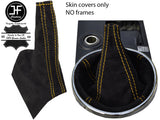 YELLOW STITCH REAL SUEDE GEAR HANDBRAKE GAITER FOR LEXUS IS200 MK1 1998-2005