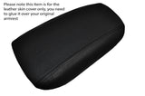 BLACK STITCHING ARMREST LID LEATHER SKIN COVER FITS FORD MONDEO MK5 2014-2016