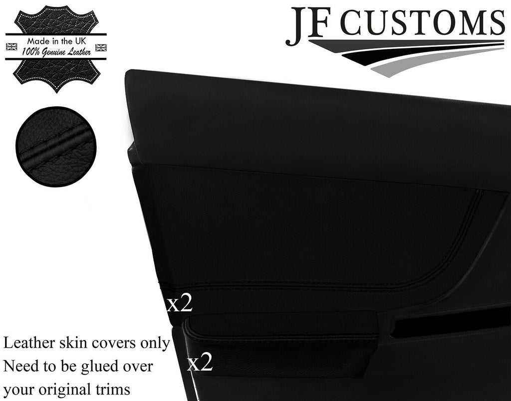 BLACK STITCH 2X FRONT DOOR TRIM ARMREST COVERS FOR SUBARU IMPREZA WRX 01-04