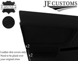 BLACK STITCH 2X FRONT DOOR TRIM ARMREST COVERS FOR SUBARU IMPREZA WRX 01-04