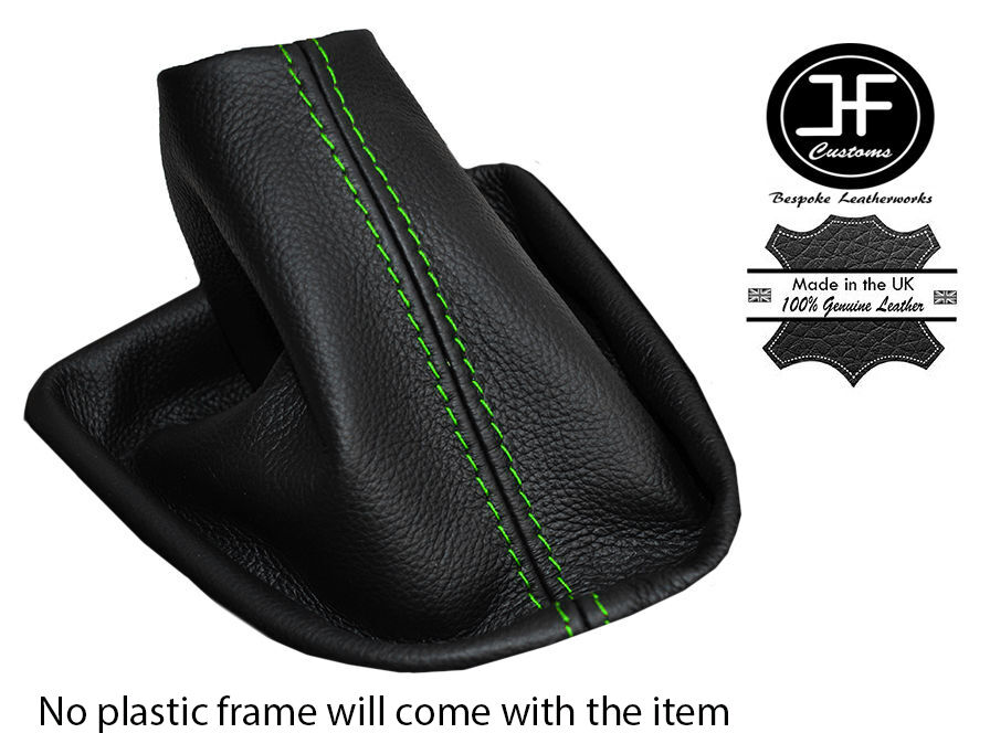 GREEN STITCH LEATHER GEAR GAITER SHIFT BOOT FITS RENAULT CLIO STORIA MK2 97-05