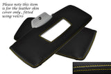 YELLOW  STITCHING 2X SUN VISORS LEATHER SKIN COVERS FITS SMART FORTWO 451 07-14