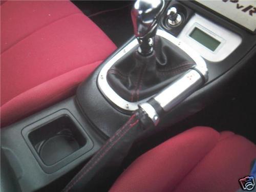 FITS MITSUBISHI GTO FTO ECLIPSE GEAR GAITERS  RED STITCHING CUSTOM NEW