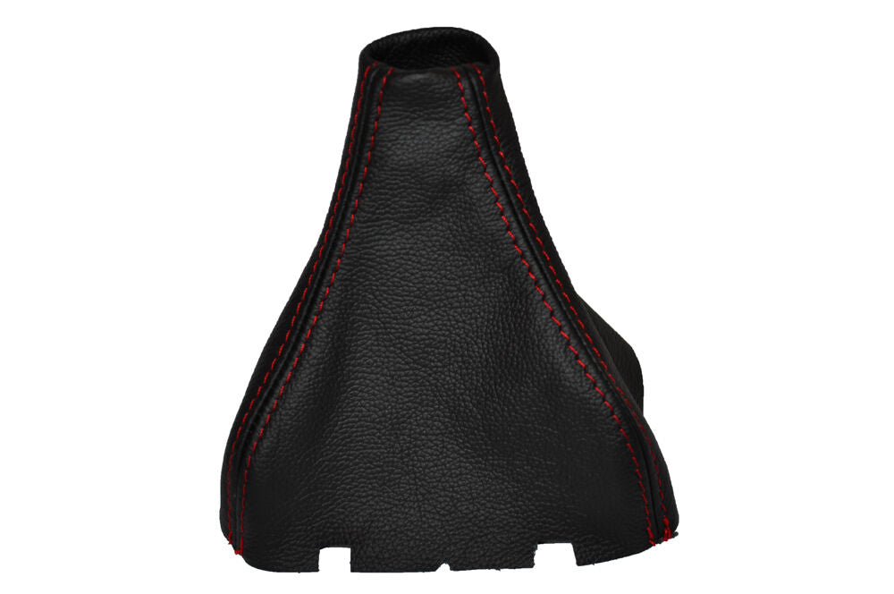 FITS SEAT LEON FR TOLEDO ALTEA XL GEAR GAITER RED DOUBLE STITCHING CUSTOM NEW