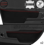 RED STITCH 4X LEATHER DOOR ARMREST COVERS FOR RANGE ROVER VOGUE 2002-2006