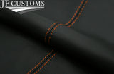 ORANGE STITCH LEATHER SPEEDO SURROUND HOOD COVERS FOR SMART FORFOUR 453 14-19