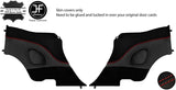 RED  STITCH REAR QUARTER LUXE SUEDE NAPPA COVER FOR PORSCHE CARRERA 997 CABRIO