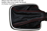 RED STITCH LEATHER MANUAL GEAR GAITER FITS CHEVROLET CAPTIVA 2006-2011