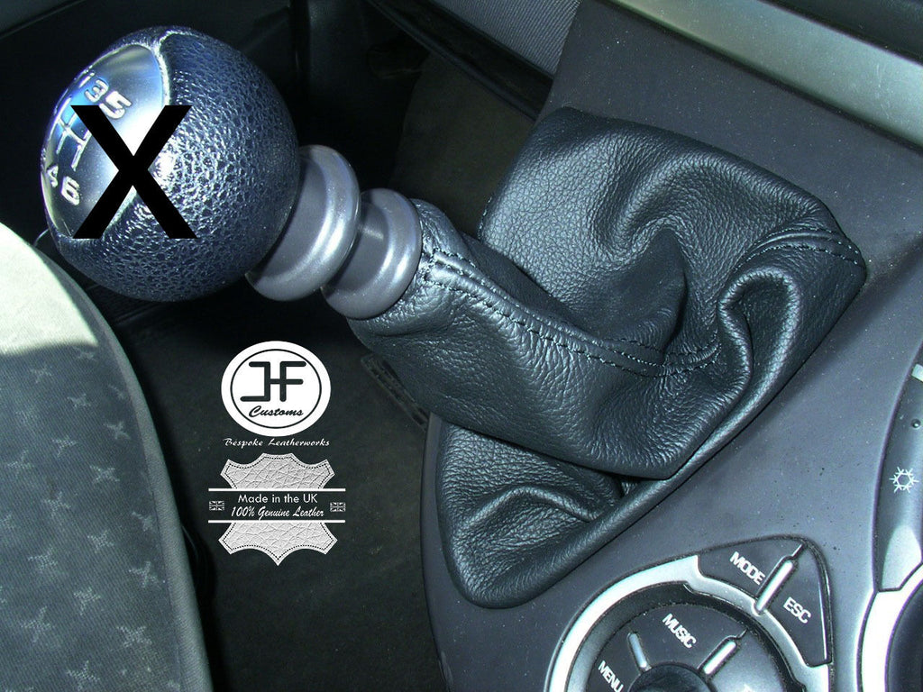 BLACK LEATHER GEAR GAITOR FITS FIAT ULYSSE CITROEN C8 PEUGEOT 807 2002-2009