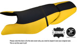 BLACK & YELLOW CUSTOM FITS SEADOO GTX GTI 97-01 FRONT + REAR VINYL SEAT COVER