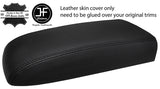 BLACK STITCHING ARMREST REAL LEATHER COVER FITS SAAB 9-7X 97X 2005-2009