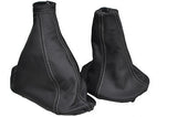 FITS FIAT PUNTO MK1  1993-1999 GAITERS SET L GREY STITCHING CUSTOM NEW