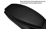 RED STITCHING LEATHER ARMREST SKIN COVER FITS BMW 6 SERIES E63 E64 04-11