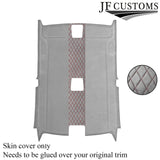 DSG2 D RED STITCH L GREY LUXE SUEDE HEADLINER COVER FOR BMW E92 COUPE 06-13 JF2