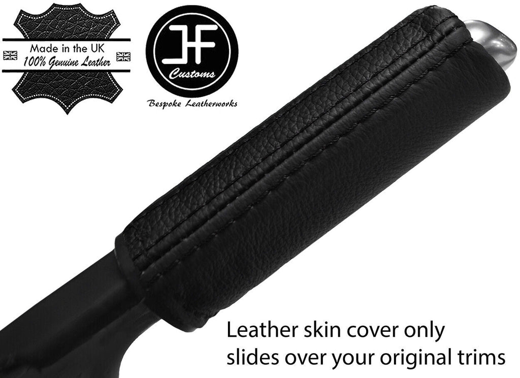 BLACK&BLACK STRIPE HANDBRAKE HANDLE LEATHER COVER FOR RENAULT MEGANE MK3 08-16