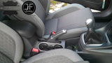 BLACK STITCH CARBON FIBER GAITER + ARMREST COVER FITS FORD FOCUS MK3 2012-2017