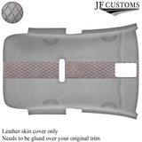 DSG2 D RED STITCH L GREY LUXE SUEDE HEADLINER COVER FOR VW GOLF MK6 09-14 3 DOOR