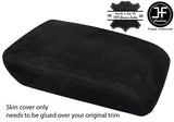 BLACK STITCHING REAL SUEDE ARMREST LID COVER FITS VW PASSAT B8 2015-2018