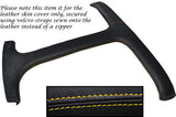 YELLOW STITCHING FITS TRIUMPH STAG MK1 MK2 T BAR REAL LEATHER SKIN COVER