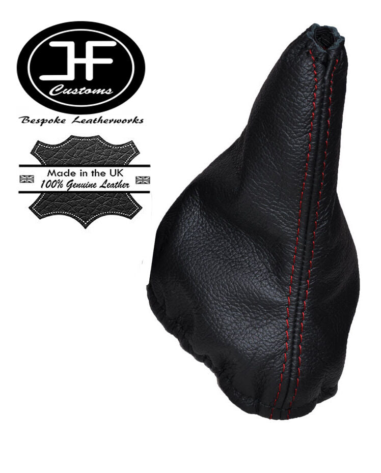RED STITCHING LEATHER GEAR GAITER FITS MERCEDES G-CLASS CUSTOM NEW MADE IN UK