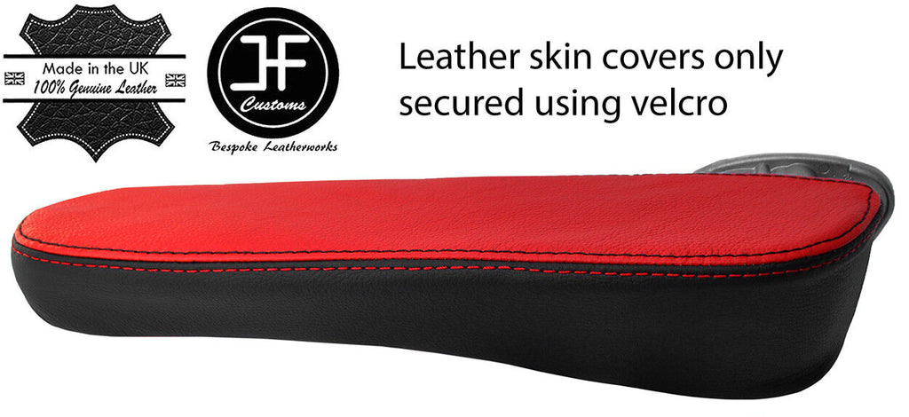 BLACK & RED  1X DRIVER SEAT ARMREST LEATHER COVER FITS NISSAN NV400 2010-2018