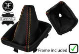 BLACK STITCH&SPORT STITCH GAITER+PLASTIC FRAME FITS FIAT GRANDE PUNTO EVO 06-16