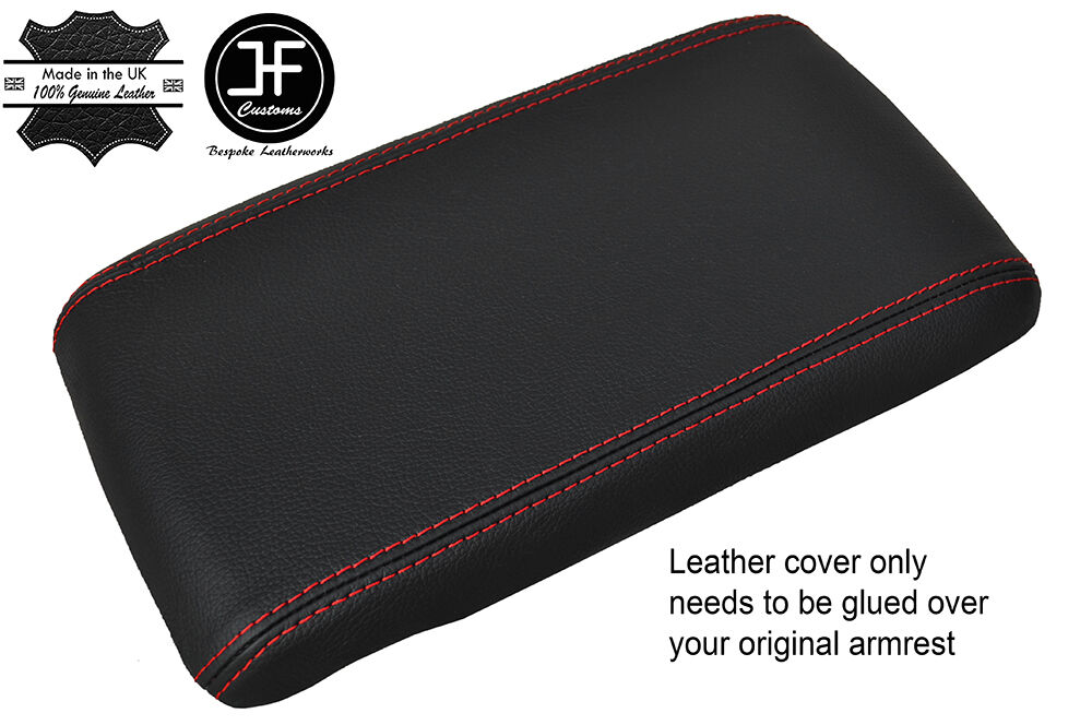 RED STITCHING ARMREST LID LEATHER COVER FITS HONDA CRV CR-V 2002-2006 CUSTOM NEW