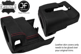 RED STITCH STEERING SHROUD COLUMN LEATHER COVER FITS FORD MUSTANG 2005-2009