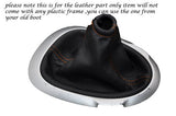 ORANGE STITCHING FITS NISSAN JUKE 2010-2013+ LEATHER GEAR GAITER ONLY CUSTOM NEW