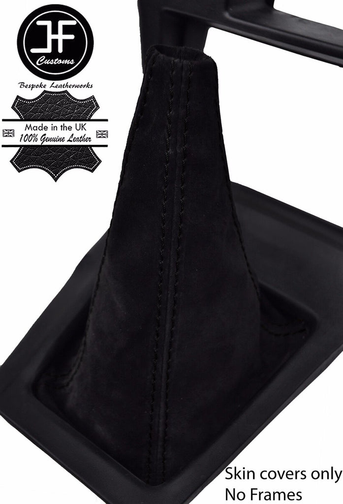 BLACK STITCH REAL SUEDE MANUAL GEAR GAITER FOR TOYOTA SUPRA MK3 1986-1993
