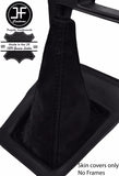 BLACK STITCH REAL SUEDE MANUAL GEAR GAITER FOR TOYOTA SUPRA MK3 1986-1993